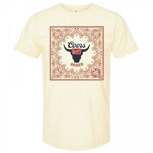Coors Banquet Rodeo Paisley Beige Colorway T-Shirt-Medium. New